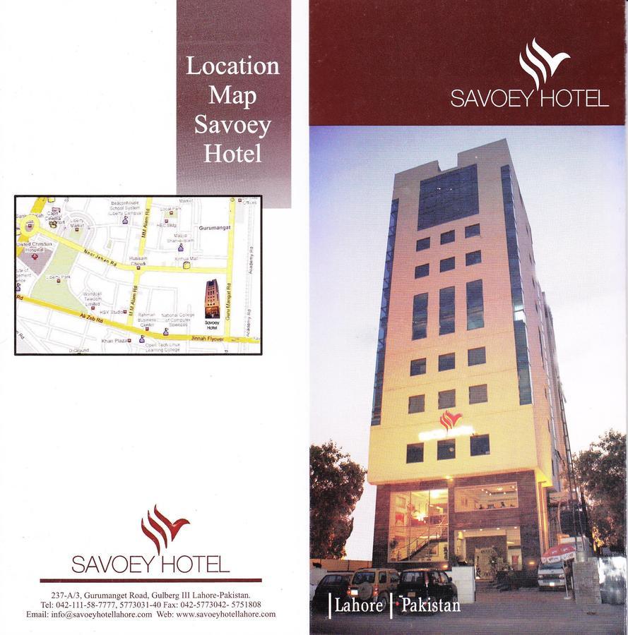 Savoey Hotel Lahore Eksteriør billede